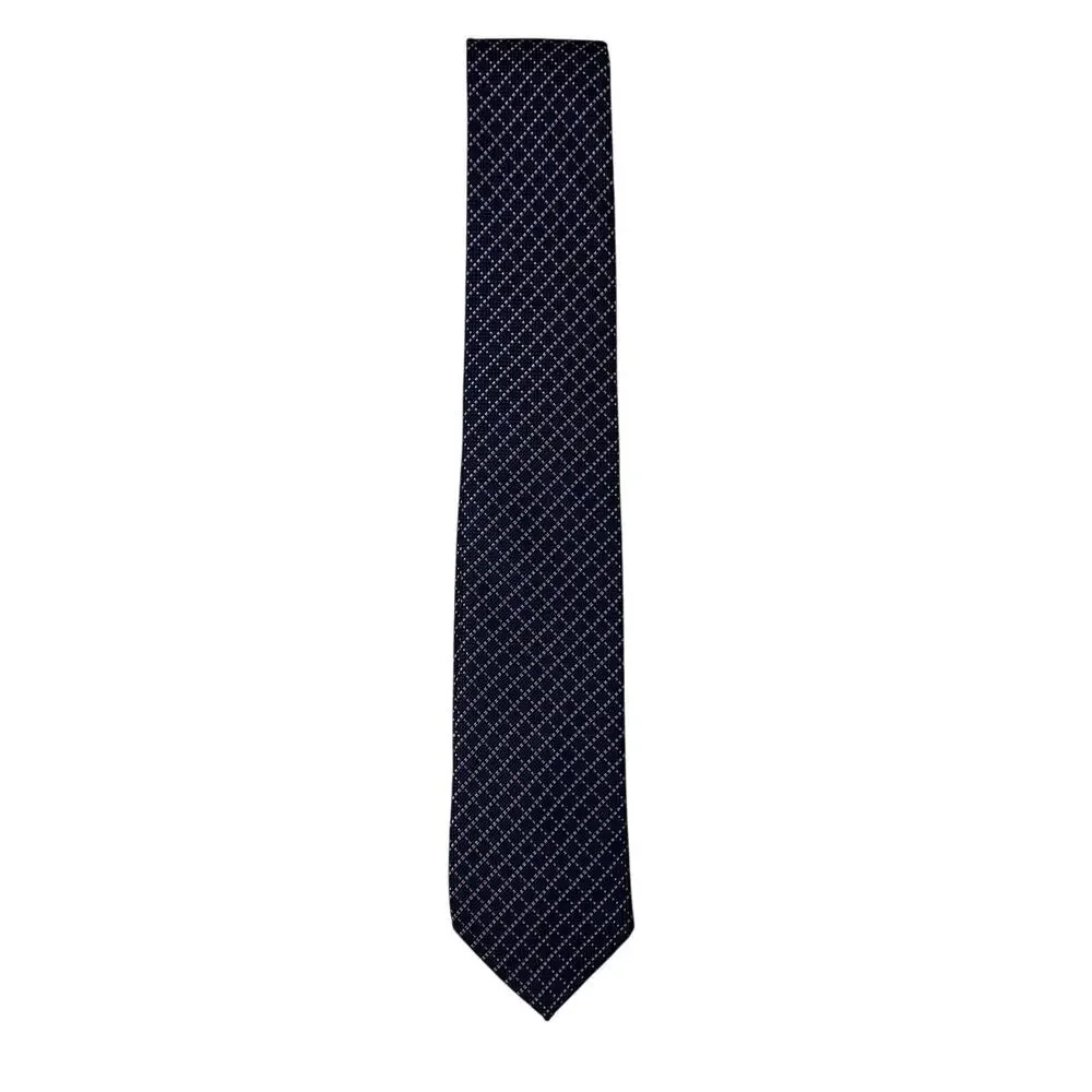 Black Brown 1826 100% Silk Mens Neck Tie Navy Blue Pastel Pink‎ Woven Plaid